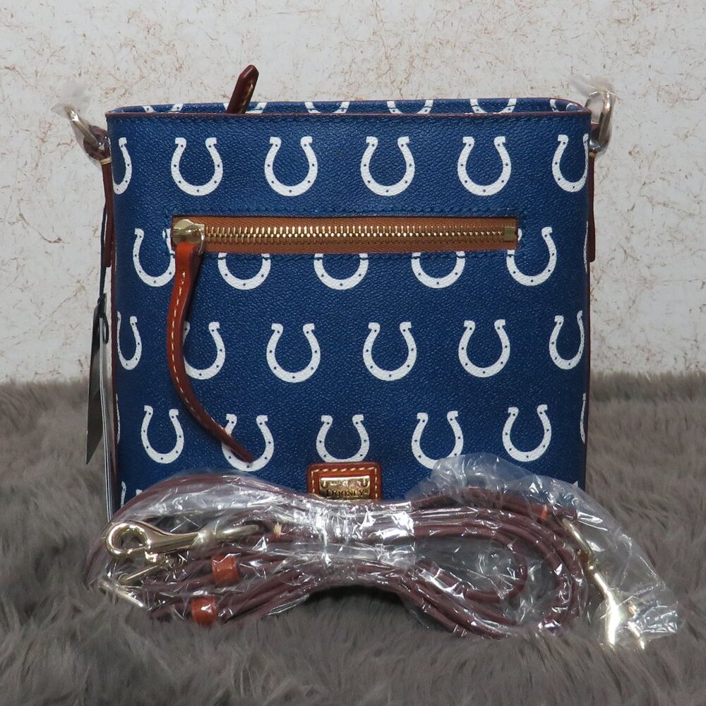 Dooney & Bourke NFL Indianapolis Colts Small Zip Crossbody (Blue)